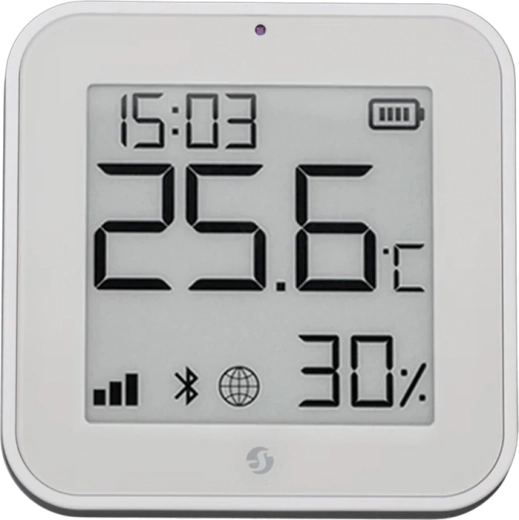 Shelly BLU H&T ZB Zigbee senzor temperature i vlage s e‑paper zaslonom, bijeli