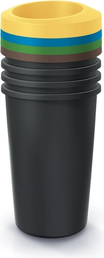 Set kanti za razvrstavanje otpada 4×45 l Prosperplast Compacta R Drop