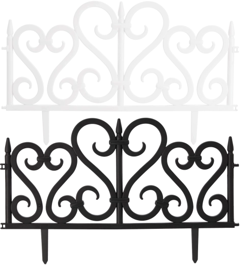 Set od 4 vrtnih ograda 60 × 37 cm