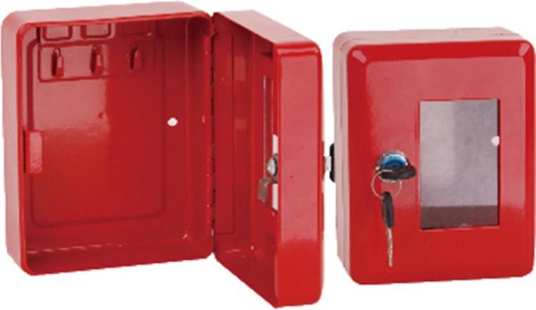 Vatrogasna kutijica za ključeve s čekićem, crvena 150 × 120 × 80 mm