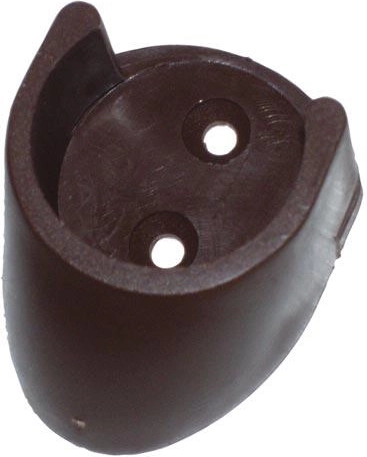 Zidni nosač za karniše, smeđi, 2 kom