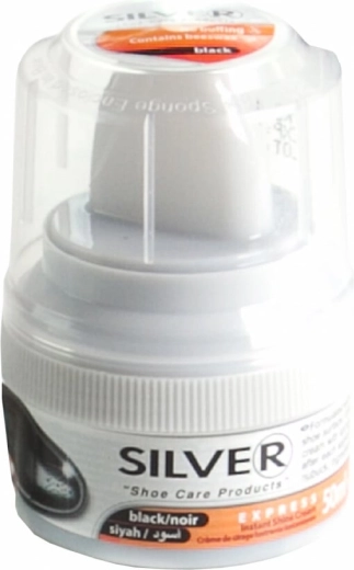 Silver samopolirajuća krema za obuću s aplikatorom crna 50 ml