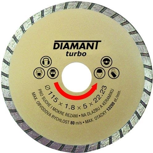 Dijamantna rezna ploča 150 mm Turbo s redukcijom 22,2/20 mm