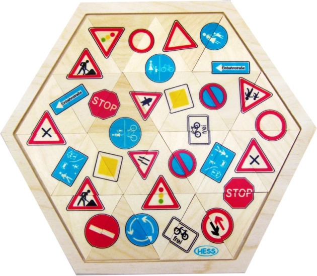 Hess puzzle mozaik prometni znakovi 24 dijelova