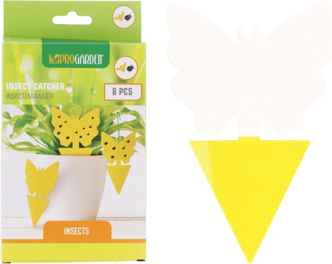 Ljepljiva ploča za insekte, mix motiva, žuta (8 kom)