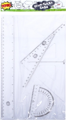 Geometrijski set transparentni