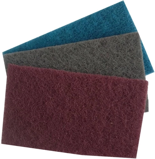 Čistač ploča štednjaka – brusno runo 80 × 13,5 × 8 mm, set 3 kom