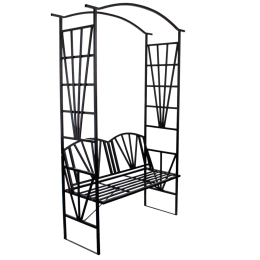 Vrtna pergola s klupicom 114 × 45 × 208 cm
