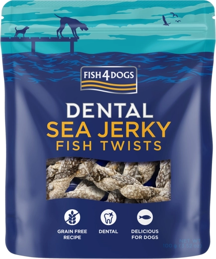 Fish4Dogs zubni poslastice od morske bijele ribe zavitci 100 g