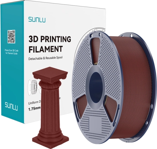 Sunlu PLA High‑Speed mramorni filament ciglasto crveni