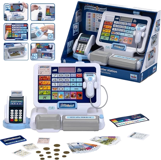 Blagajna za djecu s terminalom i skenerom KLEIN