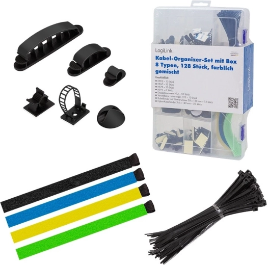 Set organizatora za kabele, 8-dijelni