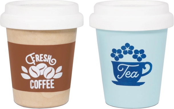 Le Toy Van kava i čaj za van – drveni set 2 čašice