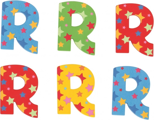 Drveno slovo Zvjezdica R Bigjigs Toys