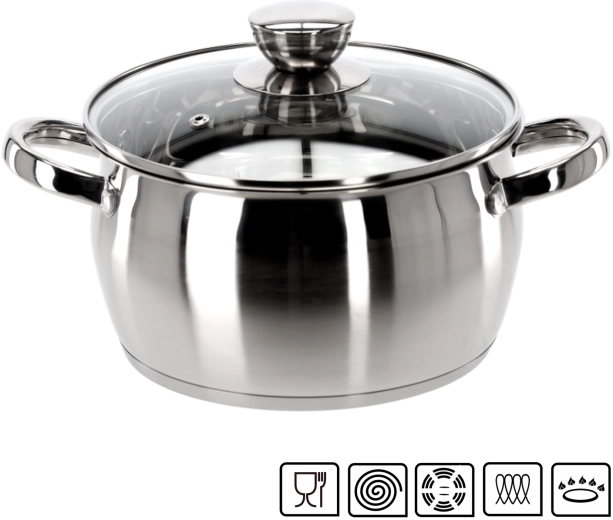 Inox lonac s poklopcem Belly 2,5 l 20 cm