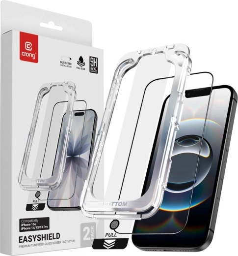 Zaštitno kaljeno staklo EasyShield 2-Pack za iPhone 16e / iPhone 14 / iPhone 13 / iPhone 13 Pro (2 kom)