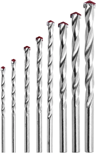 Set građevinskih svrdla 3–10 mm, 8 dijelova