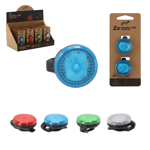 Set od dva LED svjetla za bicikl – mix boja