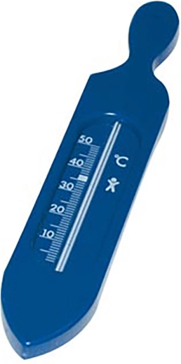 Kupaonski termometar 19 cm, plava plastika