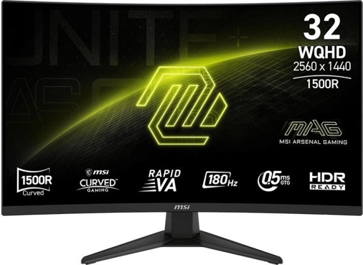 monitor 31,5'' MAG 321CQF E18 WQHD zakrivljeni 180 Hz crni