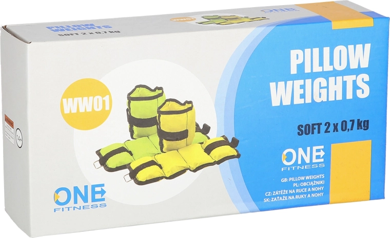 Utezi za zapešća i gležnjeve ONE FITNESS WW01 2 × 0,7 kg – zelene