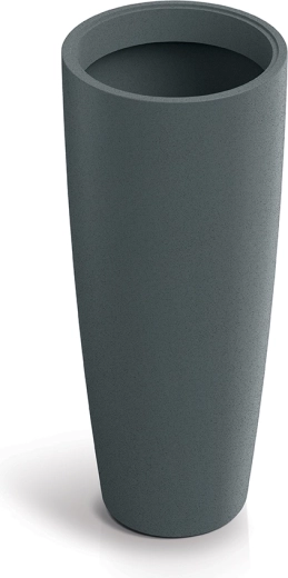 Tegla Molio round slim grafitna 38 cm