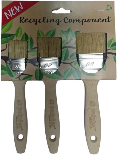 Set plosnatih kistova za bojanje ECO RECYCLING 30/40/50 mm