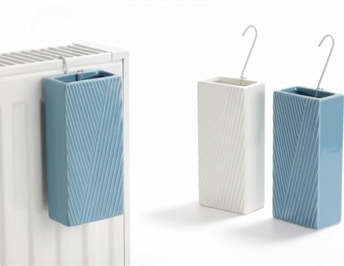 Keramički ovlaživač za radijator s prugastim uzorkom, mix boja – set od 6 kom