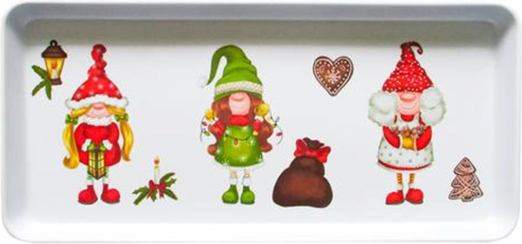 Poslužavni božićni pladanj Vilenjaci 35 × 16,5 × 2,3 cm