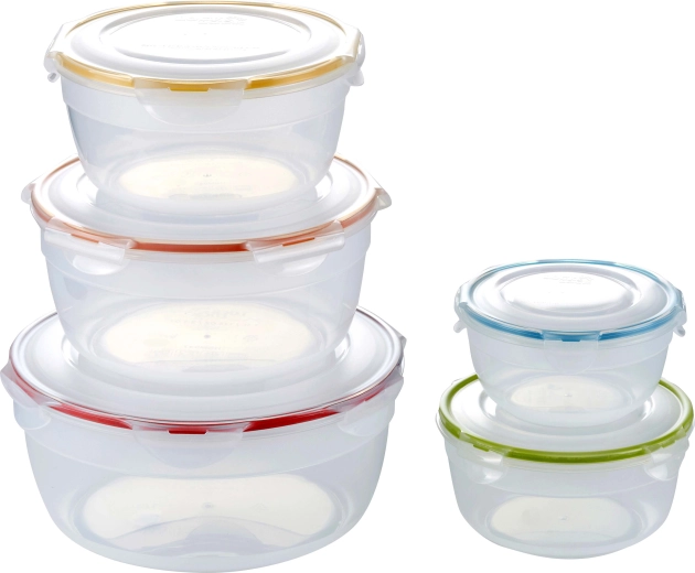 Set okruglih posudica za hranu LOCK, 5 kom