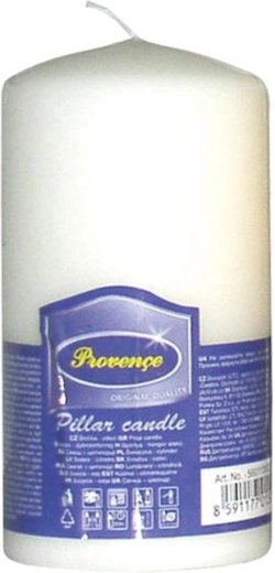 Parafinska svijeća valjak bijela 6,3 × 12,5 cm