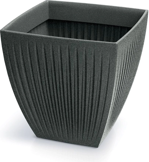 Sadilica Latia Square Midl 48 × 48 × 48 cm – crni granit