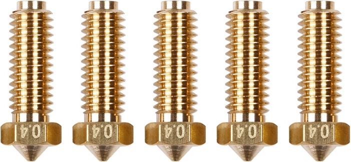 Mjedene mlaznice 0,4 mm za Anycubic Kobra 2 (5 kom)