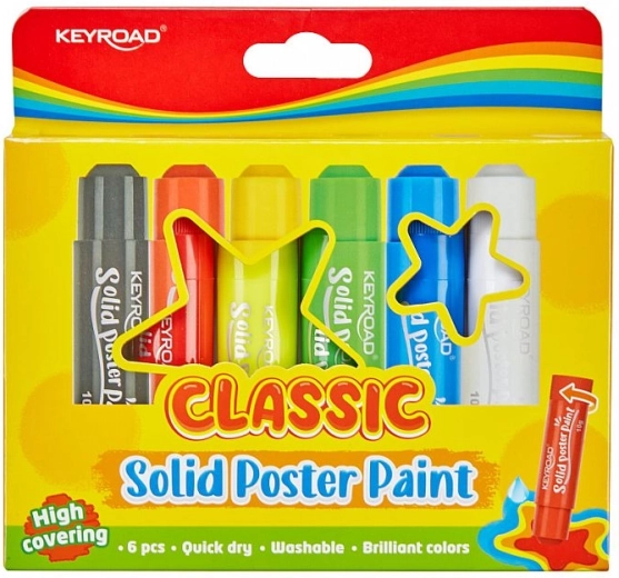 Tvrde tempera boje Classic, set 6 kom