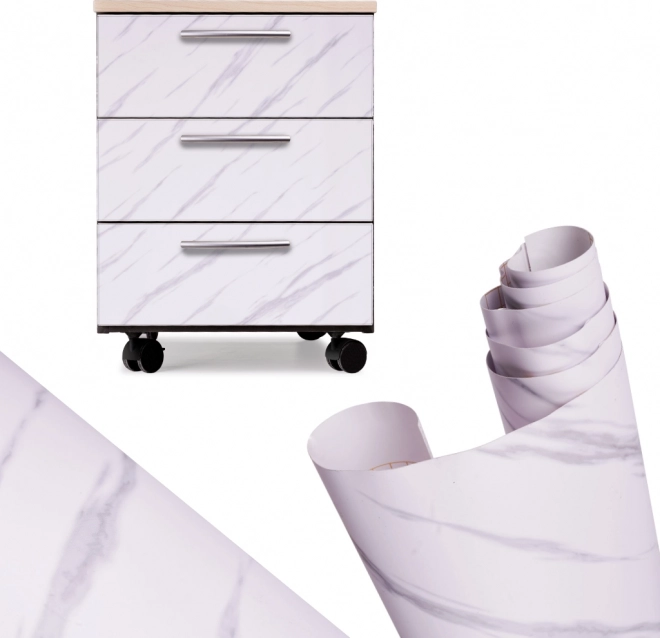 Samoljepljiva folija bijeli mramor Jazz 1,22 × 50 m