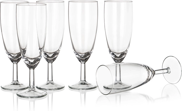 Čaše za pjenušavo vino Flute 150 ml – set 6 kom