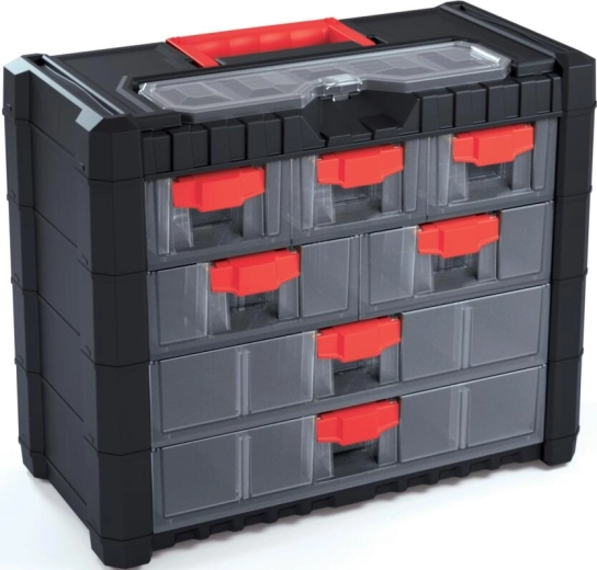 Plastični radionicki ormar CARGO s organizatorom 7+1, 400 × 200 × 326 mm
