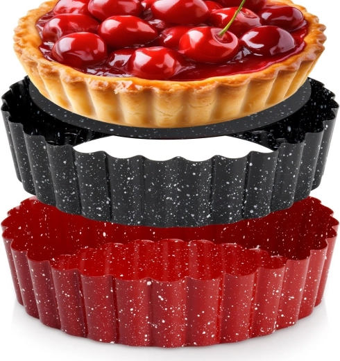 Granitni kalup za tartlete s izvadivim dnom 12 cm, 2 kom