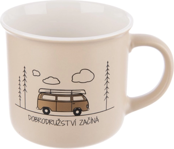 Porculanska šalica Putovanja 0,4 l bež