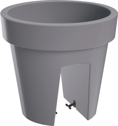 Žardinijera za ogradu Lofly Railing 24,5 cm – sivi kamen