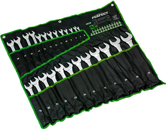 Set okasto-viljuškastih ključeva Stalco polirani 6–22 mm (8 kom)