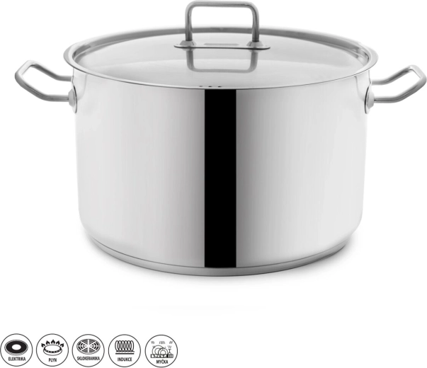 Stock nehrđajući lonac 15 l s poklopcem