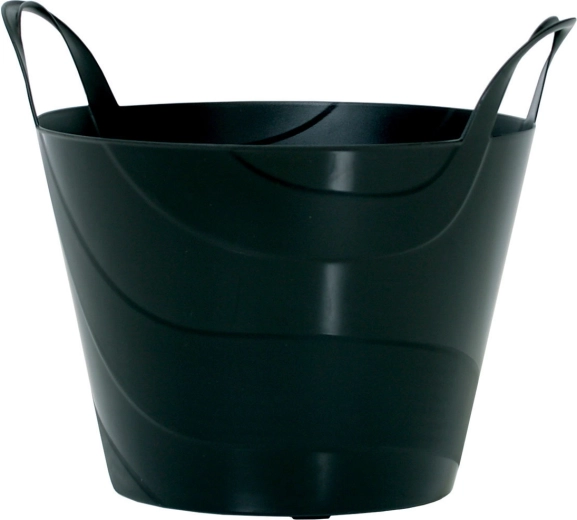 Univerzalna plastična torba 15 l – crna, promjer 33,8 cm