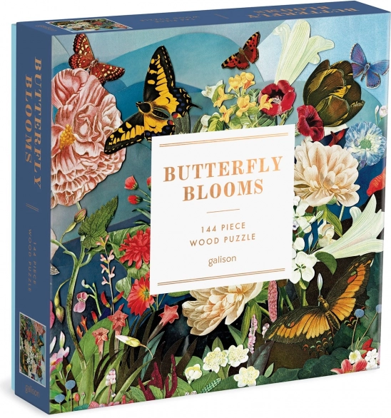 Galison drvene puzzle vrt leptira