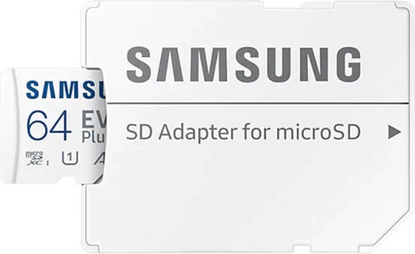 Memorijska kartica SAMSUNG microSD 64 GB EVO Plus + adapter
