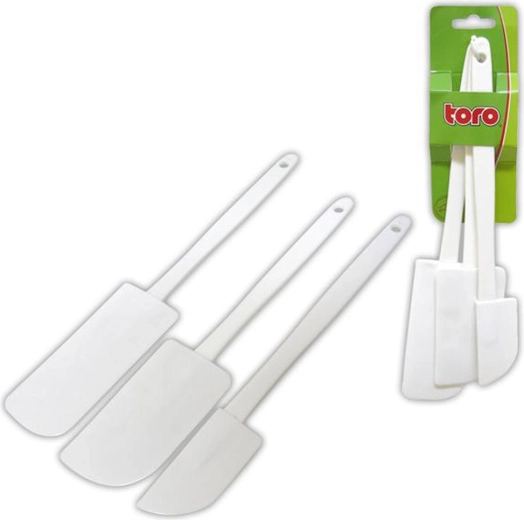 Plastične lopatice za tijesto TORO, set 3 kom