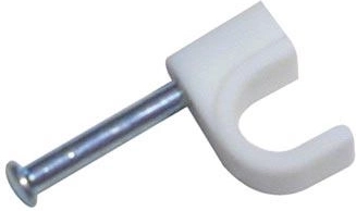 Kružne prihvatnice za kabele 6 mm, bijele, 40 kom