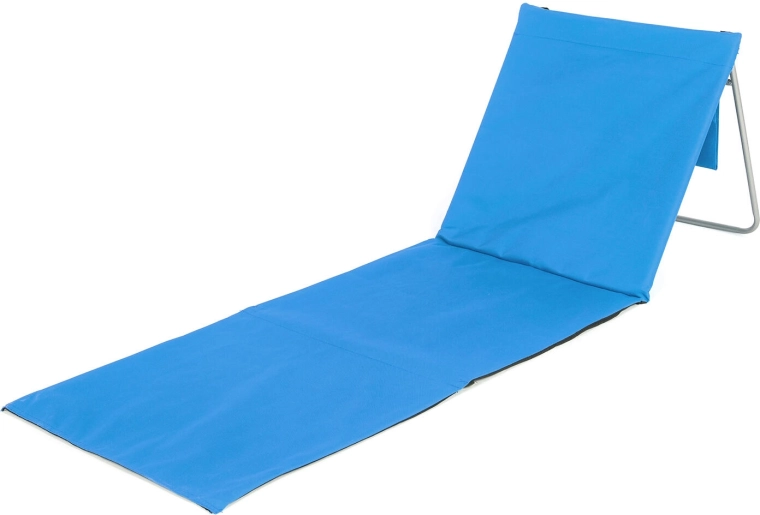 Sklopiva plažna podloga s naslonom AUSTIN 160 × 54 cm, plava