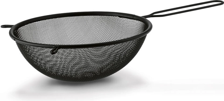 Crno metalno cjedilo 20 cm