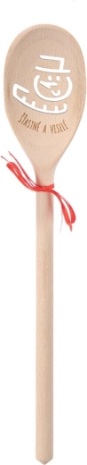 Drvena ovalna kuhača SNJEGULJAK 30 cm